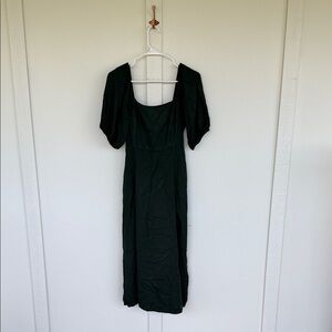 Old Navy puff sleeve green dress